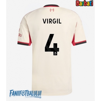Liverpool Virgil van Dijk #4 Tricou Fotbal Replică 2025-26 Barbati Deplasare